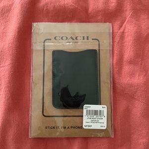 Coach stick on phone wallet